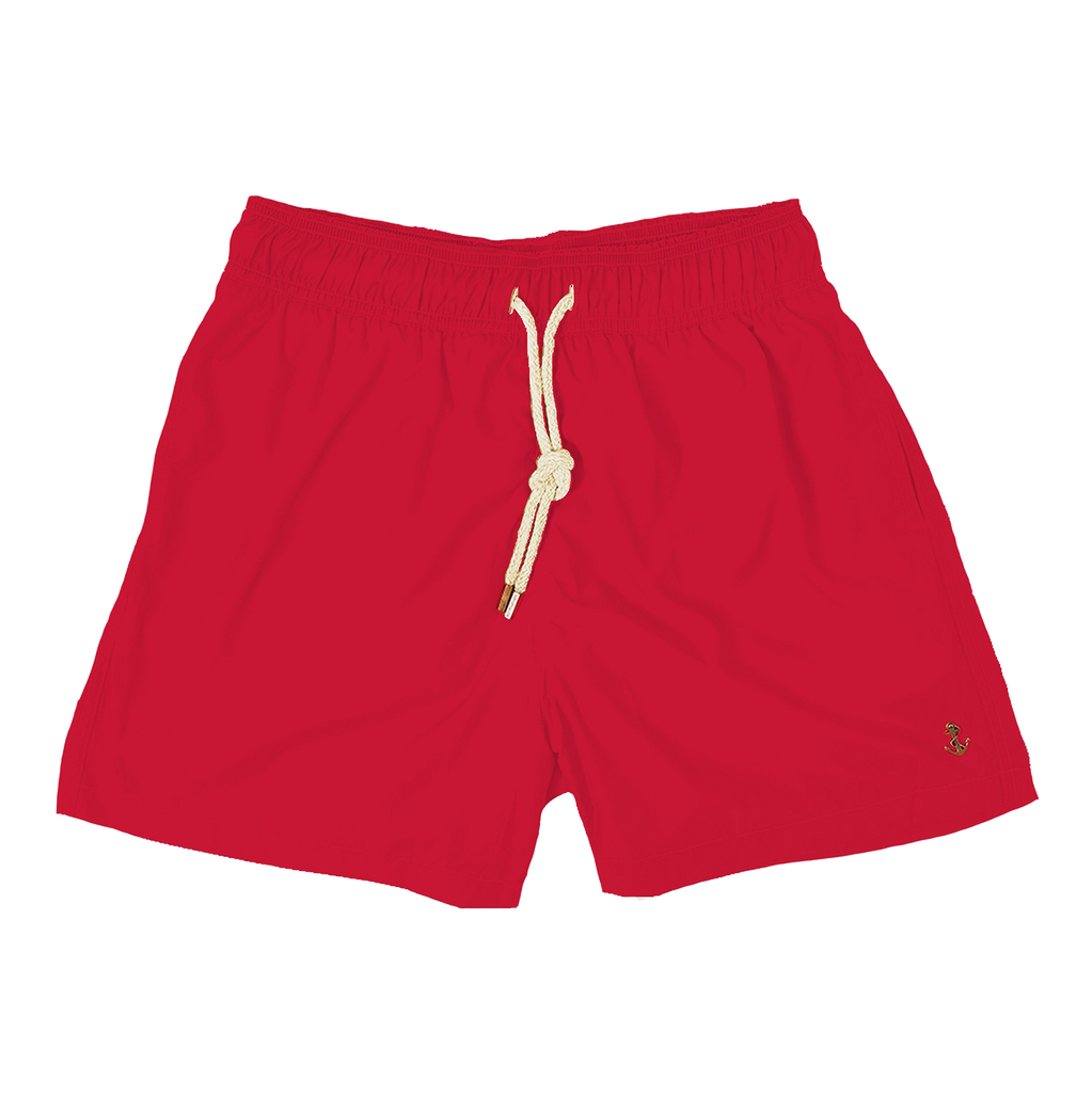 baywatch red - retromarine - mens swim trunks
